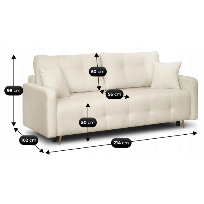 Sofa SEUL Beżowa Boucle
