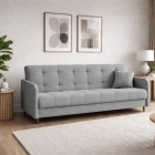 Sofa Rozkładana TIVOLI Szara Boucle
