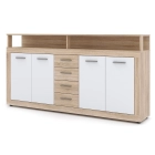 Komoda BLAGO 190 cm Dąb Sonoma/Biała