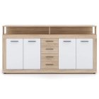 Komoda BLAGO 190 cm Dąb Sonoma/Biała