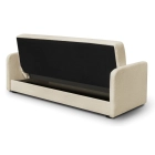 Sofa Rozkładana PORTO Jasnobeżowa Boucle