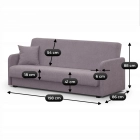 Sofa Rozkładana PORTO Beżowa