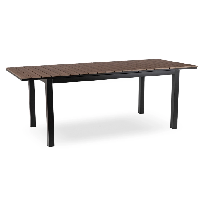 Stół Ogrodowy ARGOS 160-210 cm Orzech/Czarny