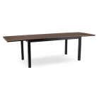 Stół Ogrodowy ARGOS 160-260 cm Orzech/Czarny