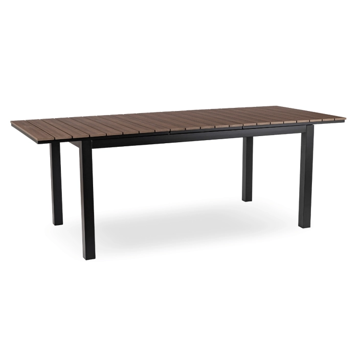 Stół Ogrodowy ARGOS 160-260 cm Orzech/Czarny