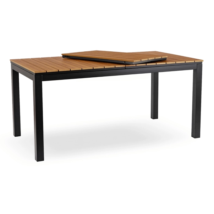 Stół Ogrodowy ARGOS 160-210 cm Dąb/Czarny