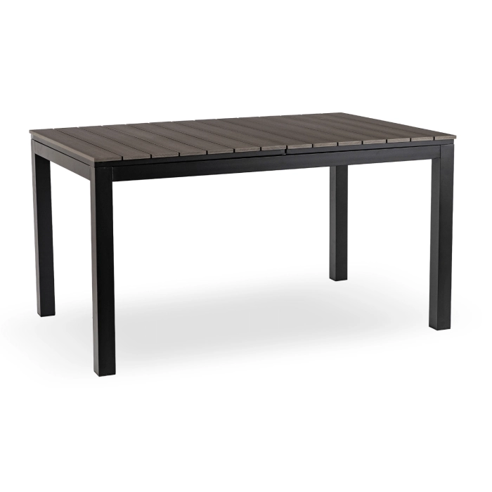 Stół Ogrodowy ARGOS 140-180 cm Ciemnoszary Dąb/Czarny