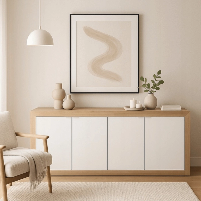 Komoda BLAGO 180 cm Dąb Sonoma/Biały