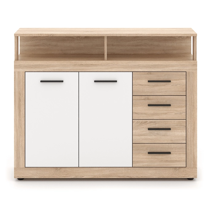 Komoda BLAGO MIDI A 119,5 cm Dąb Sonoma/Biały