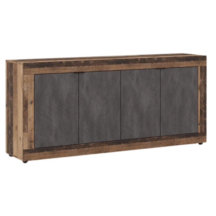 Komoda BLAGO 180 cm Ciemny Dąb/Grafit