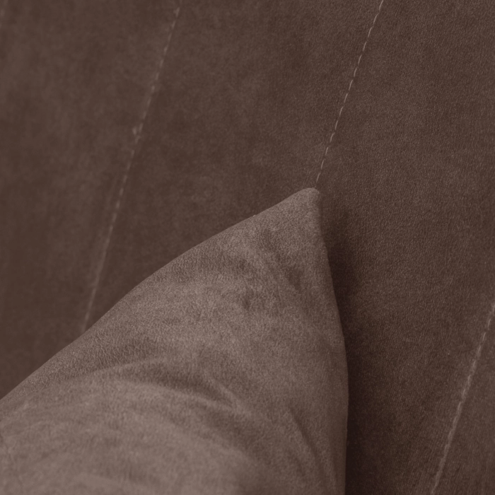 Sofa Rozkładana PORTO Brązowa Welurowa