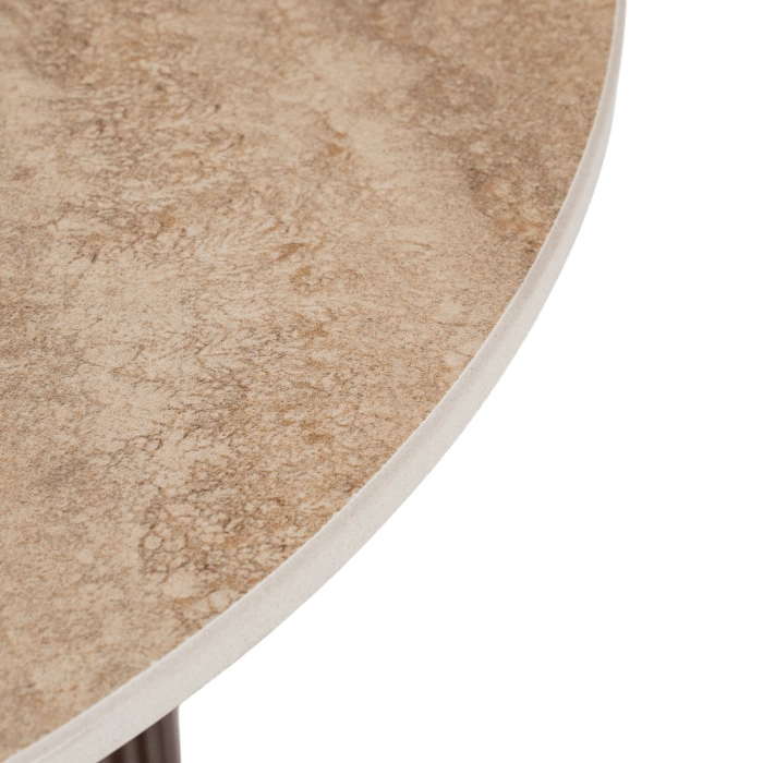 Stolik CARTAGENA 80 cm Trawertyn/Orzech