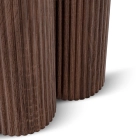 Stolik ALMERIA 50 cm Trawertyn/Orzech