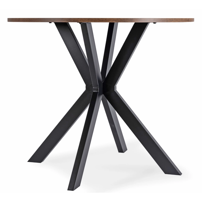 Stół LAUREN 90 cm Dąb Rustykalny/Czarny