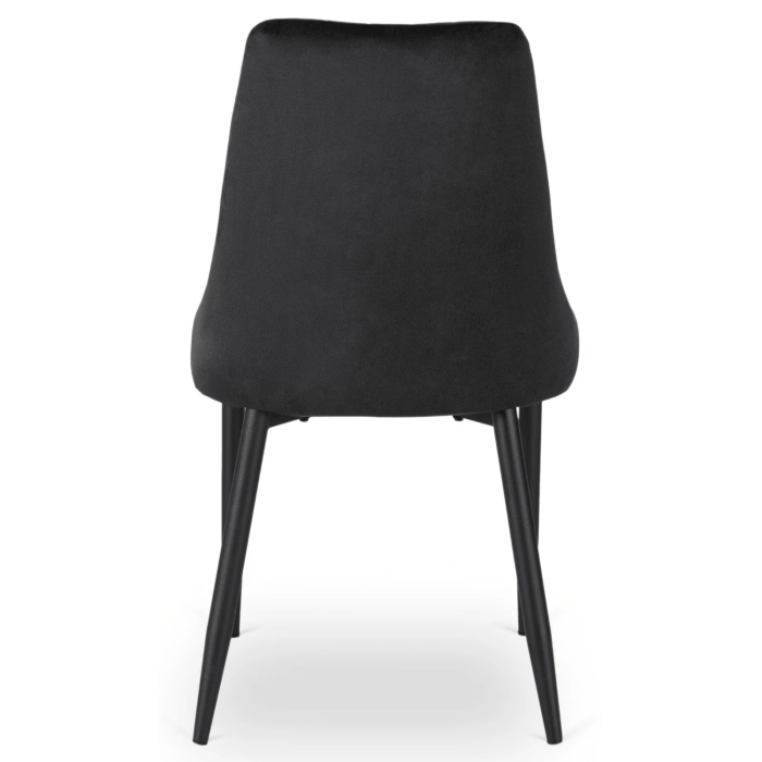 Zestaw Stół HARRY 102-142 cm Dąb Artisan/Czarny i 4 Krzesła BARI Czarne