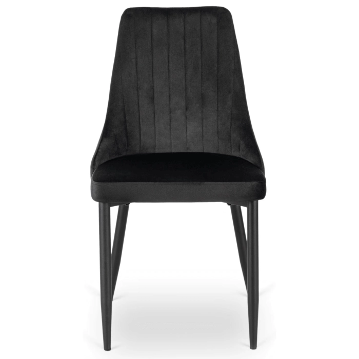 Zestaw Stół HARRY 102-142 cm Dąb Artisan/Czarny i 4 Krzesła BARI Czarne
