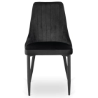 Zestaw Stół HARRY 102-142 cm Dąb Artisan/Czarny i 4 Krzesła BARI Czarne