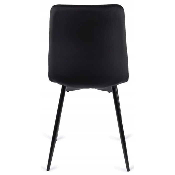 Zestaw Stół MAX 80-160 cm Dąb Craft/Czarny i 4 Krzesła PERU Czarne