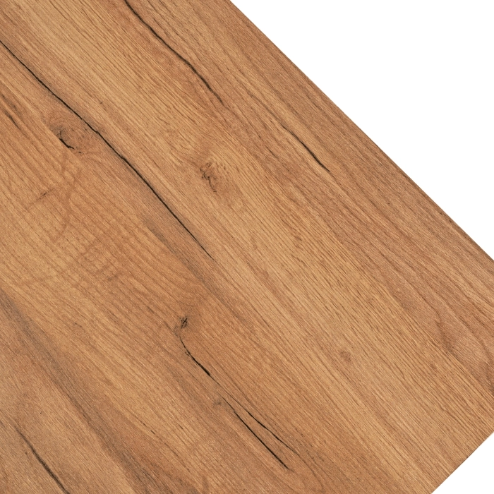 Zestaw Stół MAX 80-160 cm Dąb Craft/Czarny i 6 Krzeseł PERU Czarnych