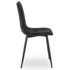 Zestaw Stół HARRY 102-142 cm Dąb Craft/Czarny i 4 Krzesła ROBIN 2 Czarne