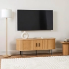 Szafka RTV TRISH 120 cm Dwudrzwiowa Dąb