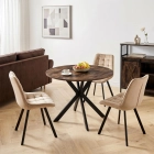Stół LAUREN 90 cm Dąb Rustykalny/Czarny